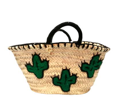 Basket flamingo cactus style medium size free delivery