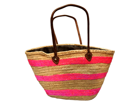 Moroccan Basket raffia hadmade gift free delivery