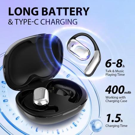 UYUXIO AI Translation Earbuds – Real-Time 144 Languages with LCD Touch Screen