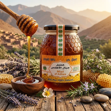 عسل جبال الأطلس – نقاء الطبيعة في كل قطرة
