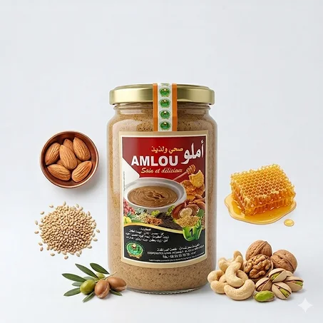 أملو "إكسير الطاقة": سيمفونية المكسرات السبعة وزيت الأركان الملكي