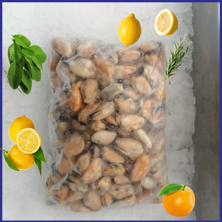 بوزروك منقي مجمد  Moules Décourtiquée