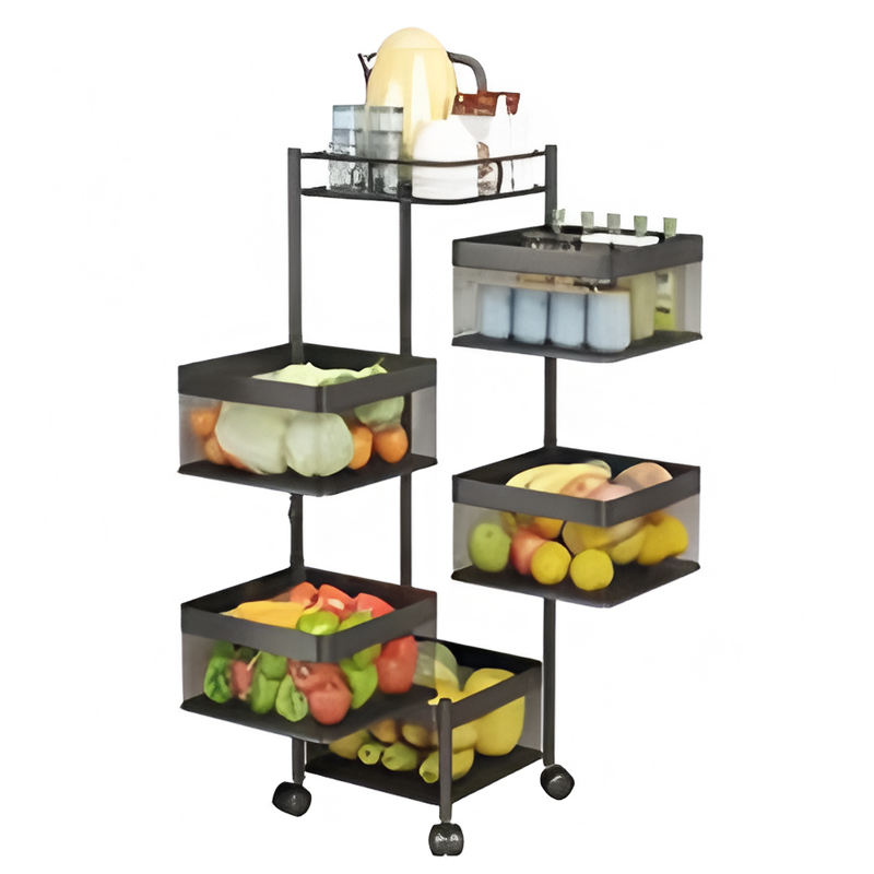 Buy Multi-Tier Rolling Storage Cart in UAE | Durable & Space-Saving Trolley