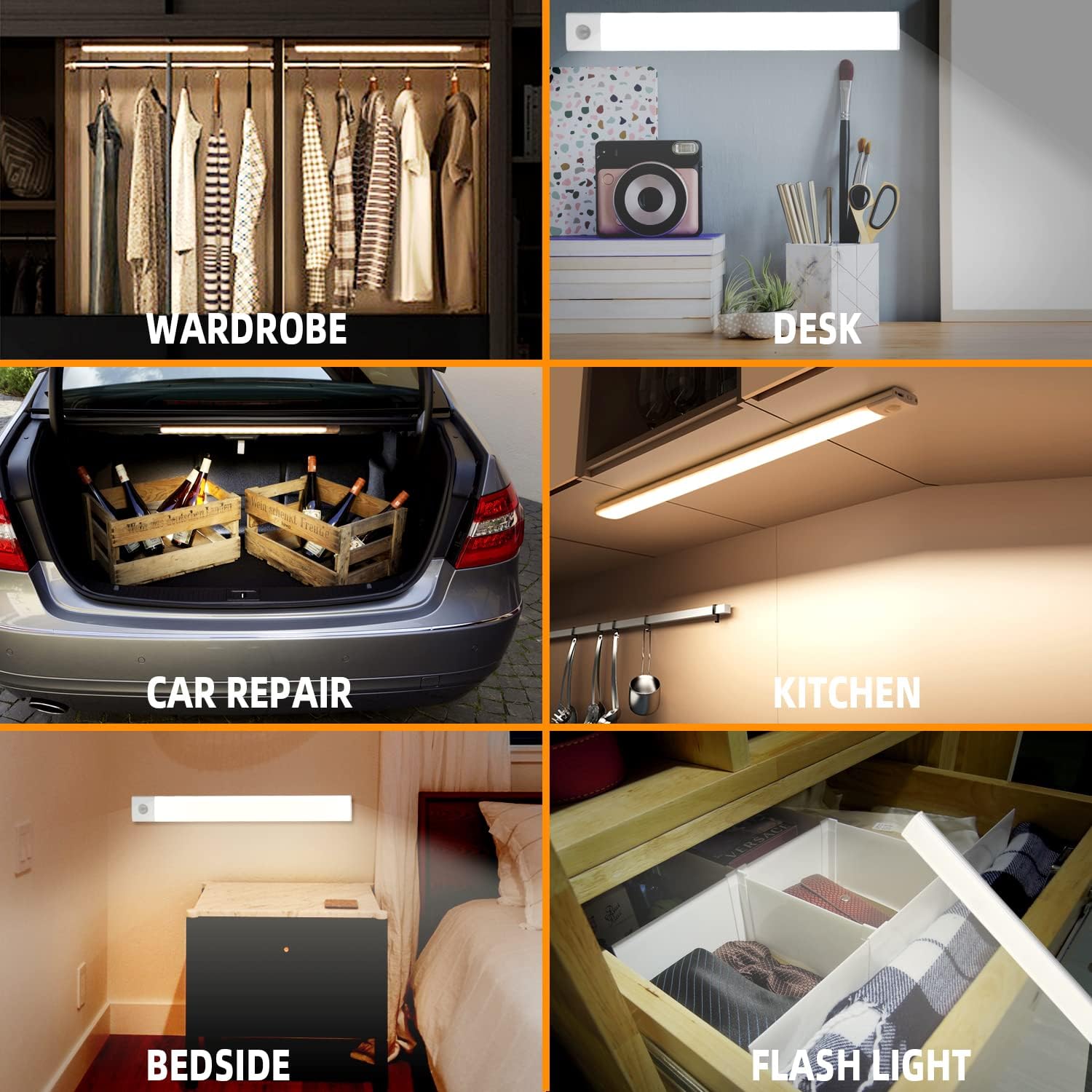 LED Motion Sensor Light Bars – Rechargeable Strip Lights for Closets, Cabinets & Hallways in UAE
