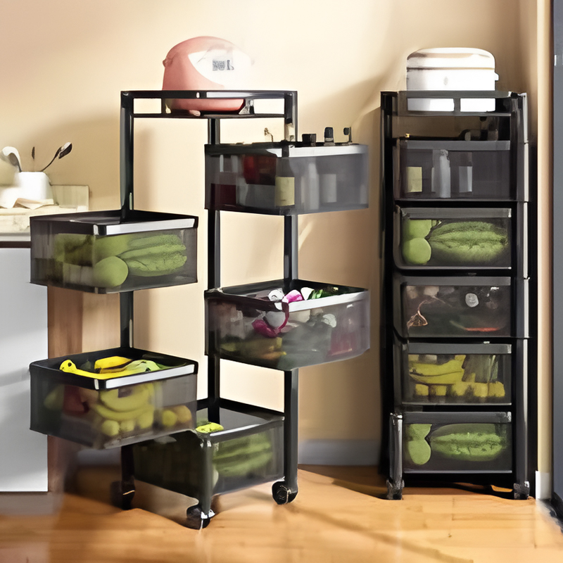Buy Multi-Tier Rolling Storage Cart in UAE | Durable & Space-Saving Trolley