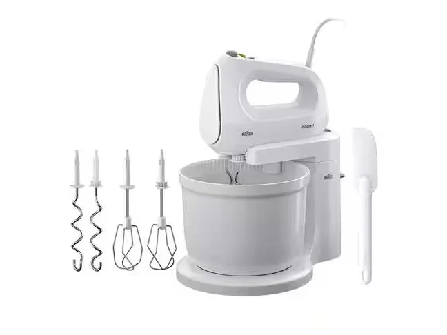 Braun HM 1070 Hand & Stand Mixer – 400 W, 4‑Speed, Turbo & 3 L Bowl