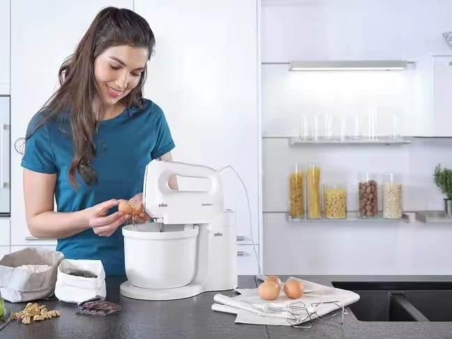 Braun HM 1070 Hand & Stand Mixer – 400 W, 4‑Speed, Turbo & 3 L Bowl