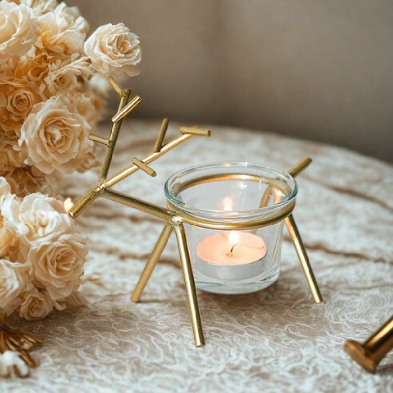 Buy Wrought Iron Fawn Candle Holder in UAE | Elegant Home Décor Accent