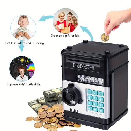 Number Bank Coin & Bill Safe UAE – Electronic Password Money Bank for Kids