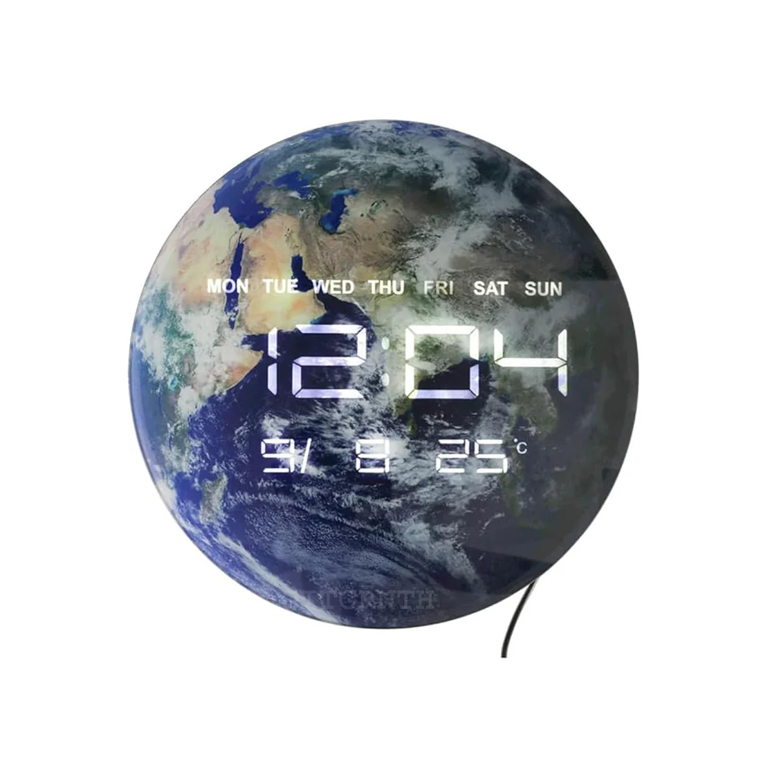 Jiugong LED Planet Electronic Clock – Digital Time, Date, Temperature & Night Light