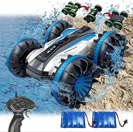 Amphibious Stunt Vehicle Toy Blue UAE – 4WD Remote Control Car
