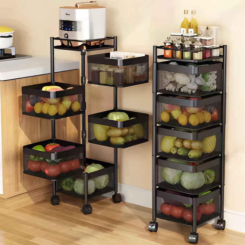 Buy Multi-Tier Rolling Storage Cart in UAE | Durable & Space-Saving Trolley