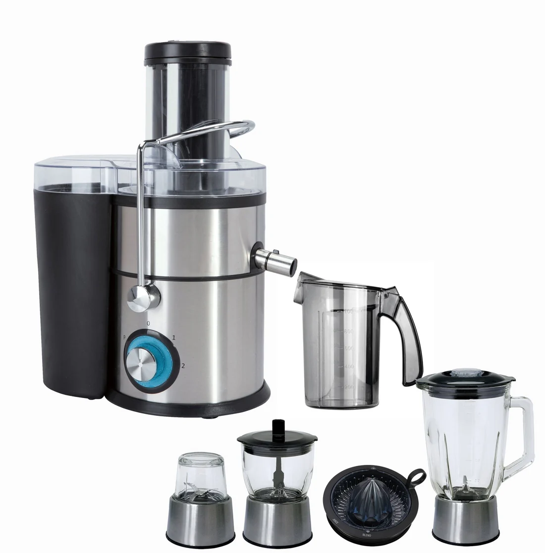 Nova Electric Juicer & Blender (4-in-1) – 800W Power with 1.5L Glass Jar