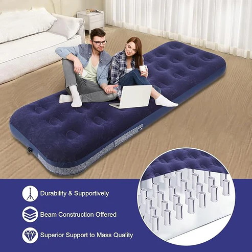 Single Air Mattress © (With Pump)