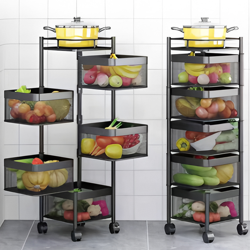 Buy Multi-Tier Rolling Storage Cart in UAE | Durable & Space-Saving Trolley
