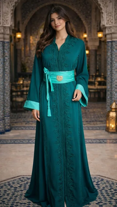 جلابة "لؤلؤة البحرين" | قماش الكريب الفاخر