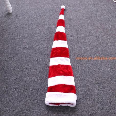 طاقية سانتا بيضاء × احمر طويلة