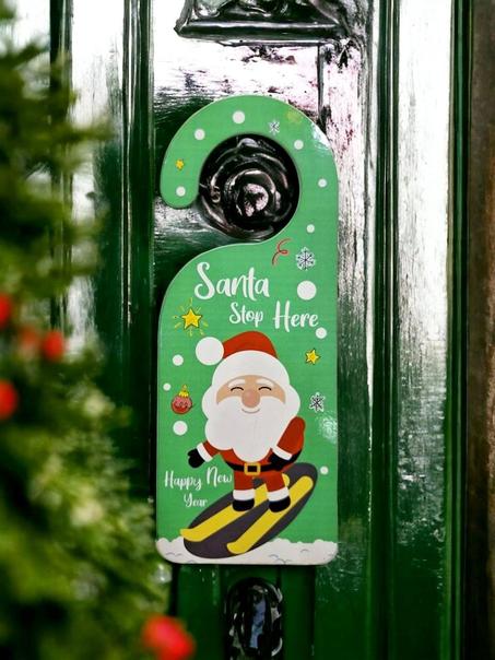 تعليقه اوكره الباب خشب كريسماس