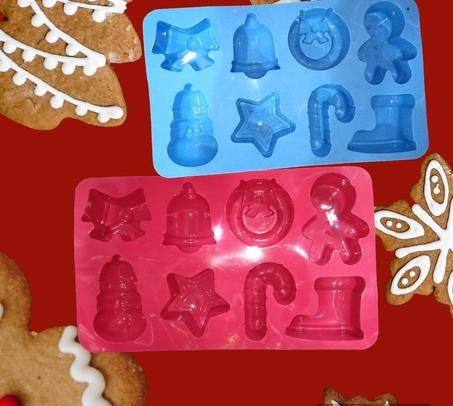 قالب سيليكون اشكال كريسماس🎊🎁 🍩