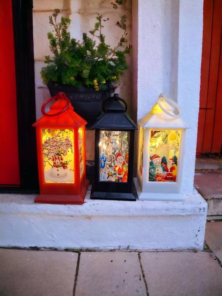 فانوس كريسماس ليد صغير ⛄️