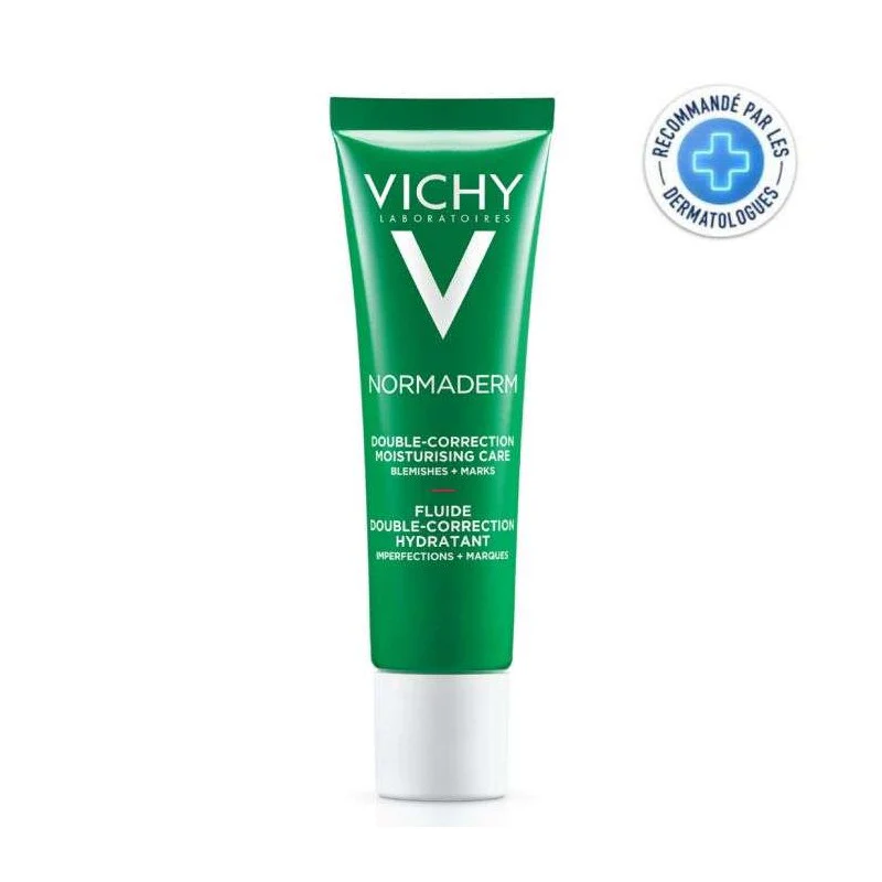 VICHY NORMADERM FLUIDE DOUBLE CORRECTION HYDRATANT 30ML - Prix Maroc