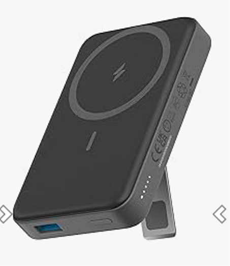 باورك بانك المحمولة 2 في 1 بنك الطاقة المغناطيسي محطة الطاقة سبائك الألومنيوم رقيقة جداً 5000مإه شاحن مغناطيسي لاسلكي