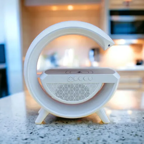 مصباح مكبر صوت لاسلكي يعمل بتقنية LED على شكل حرف G