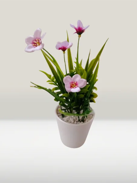 أصيص متوسط بورود