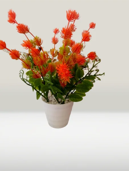 أصيص متوسط بورود صغيرة