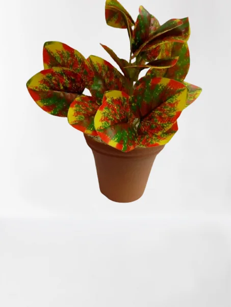 أصيص كبير بأوراق الخريف