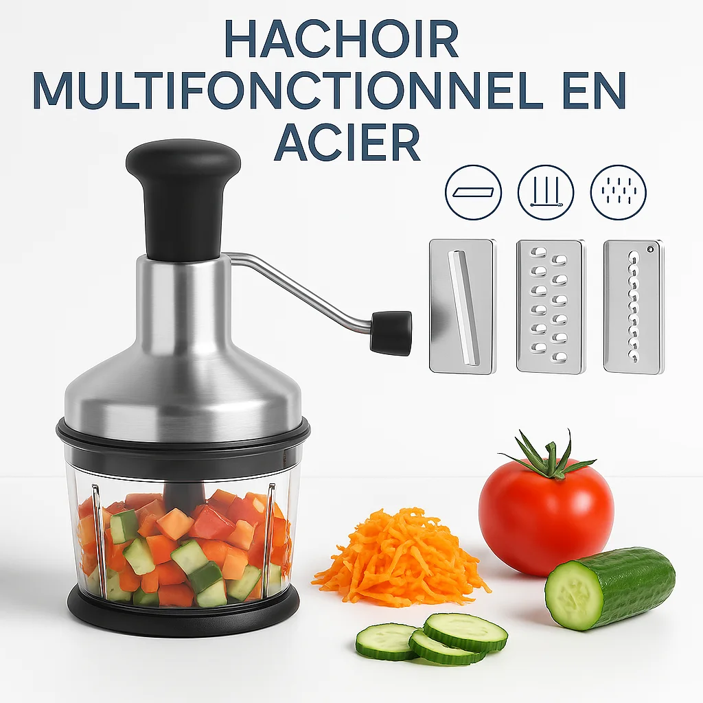 Hachoir multifonctionnel en acier