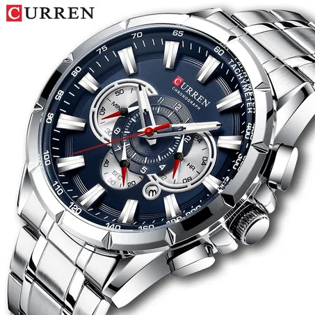 CURREN Top Brand Luxury Fashion Mens Watches 8363 Original