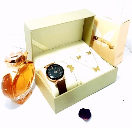 ساعة +طاقم نقرة +رائحة