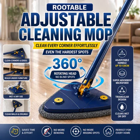 Rootable-adjustable-cleaning