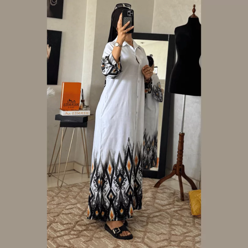 ثوب لولان – تصميم عصري مميز بألوان متعددة (M, L, XL, XXL)
