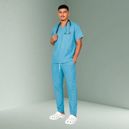 Pyjama de bloc vert médical