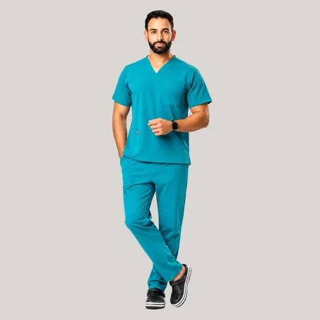 PYJAMA DE BLOC VERT MEDICAL-HOMME