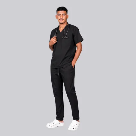 pyjama de bloc noir- homme