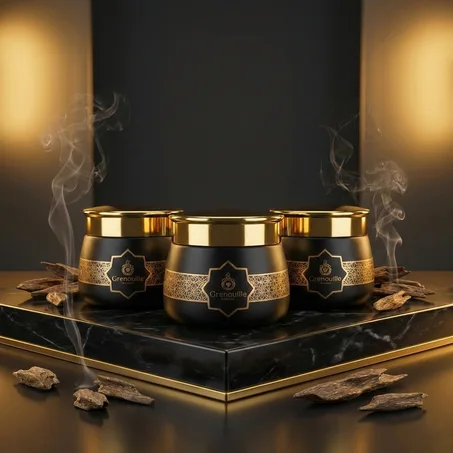 3- Jars Oud Khososi, Nawaf, Syoufi Bakhor 55 Gms