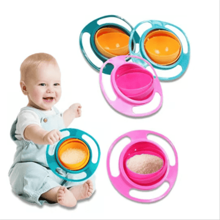 وعاء للأطفال مقاوم للانسكاب مع غطاء