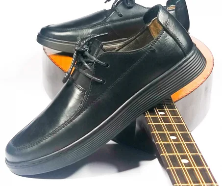 chaussure Orthopédique en cuire véritable NOIR