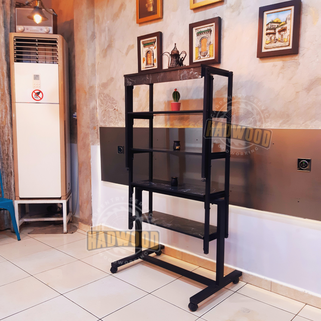 Table pliante sur roulettes