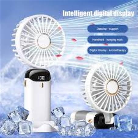 Mini Ventilateur Écran LED Rechargeable