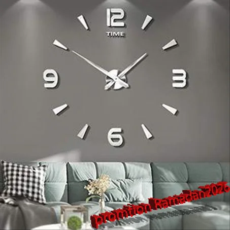 ساعة حائطية ثلاثية الأبعاد Diy Clock