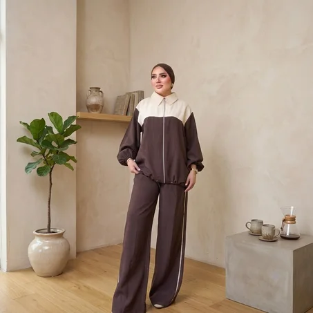 Ensemble Élégance Premium - Coupe Fluide & Crêp