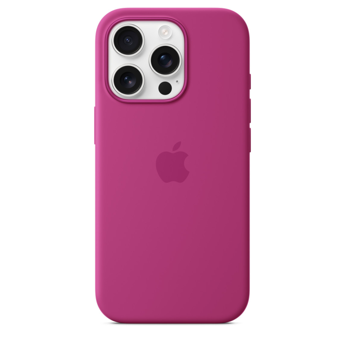 Coque en silicone avec MagSafe pour iPhone 16 Pro Max