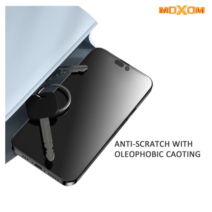 MOXOM Screen protecteur en verre trempé 9h incassable pour iPhone 16 Pro Max qualité Prenium