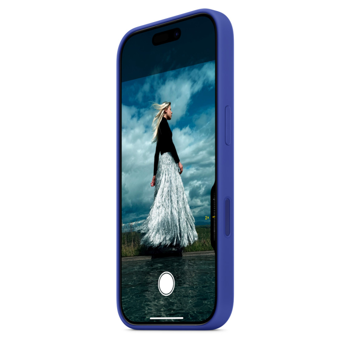 Coque en silicone avec MagSafe pour iPhone 16 Pro Max