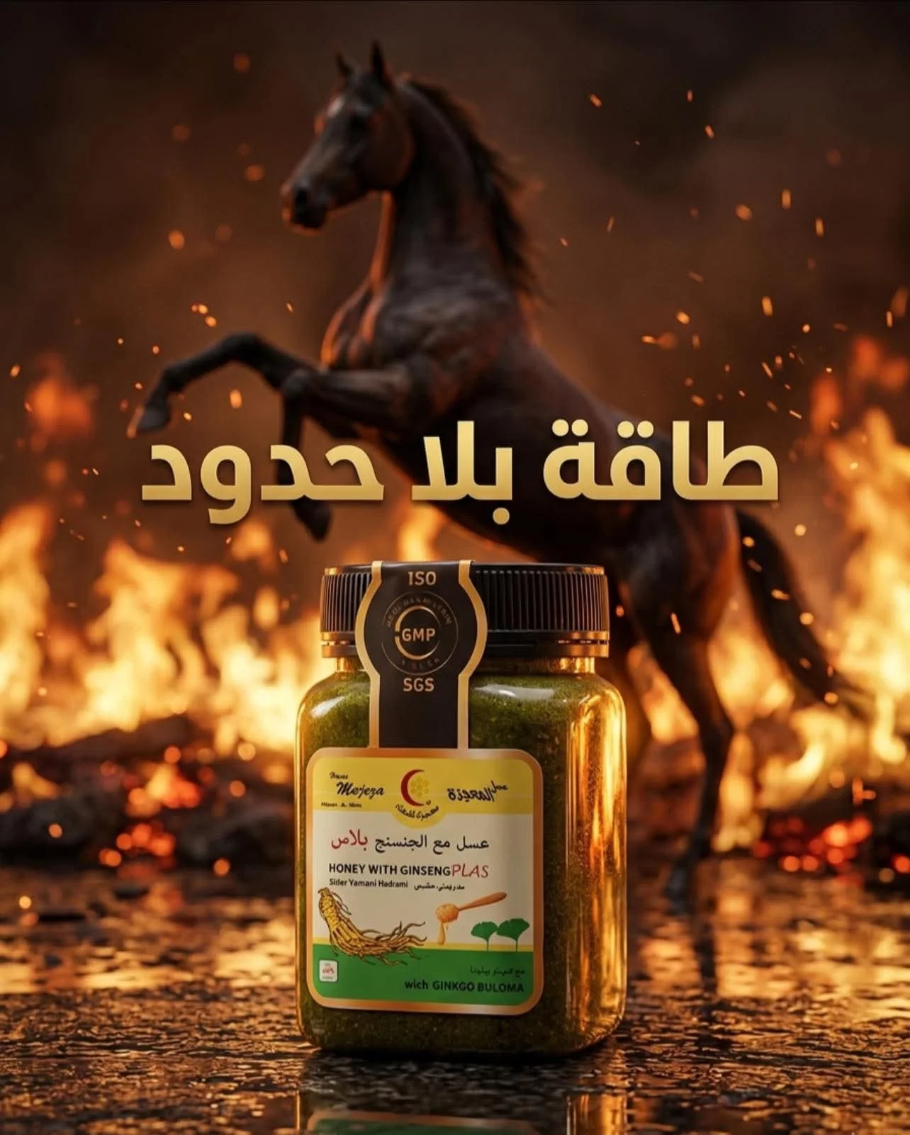 العسل المميّز مع الجنسنج – Honey with Ginseng Plas