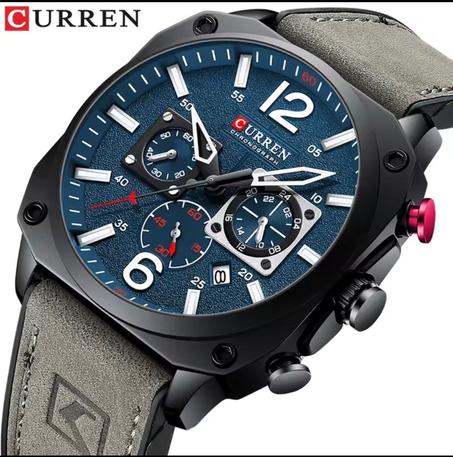 🕶️ CURREN 8398 - أناقة رجالية لا تُقاوم ⌚